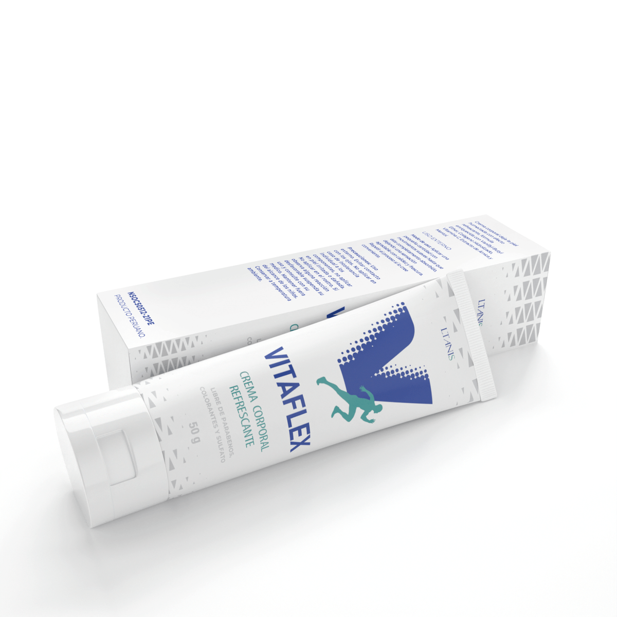 Caja de Vitaflex con el registro sanitario NSOC50512-21PE impreso
